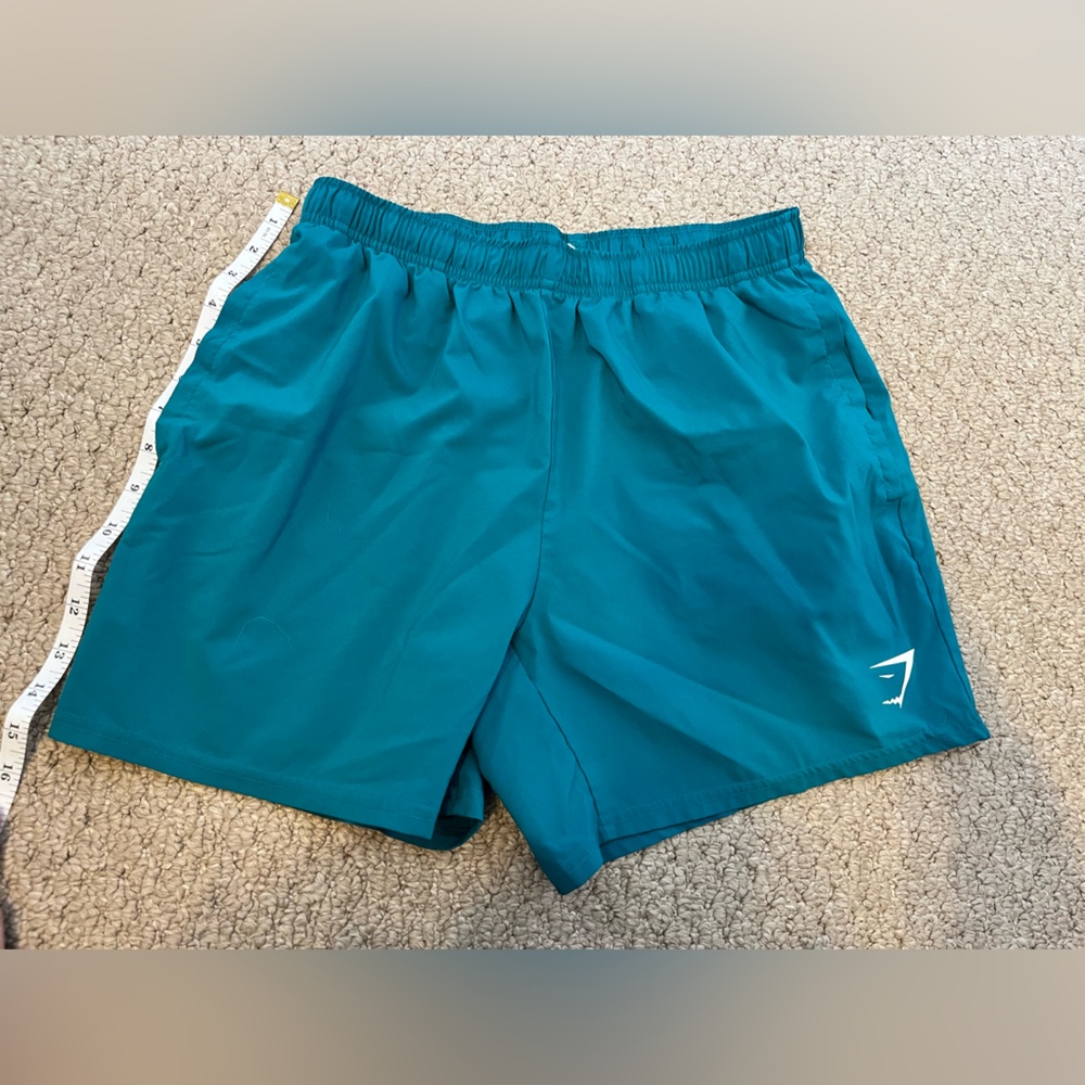 Men’s Gymshark Size M Teal Athletic Shorts